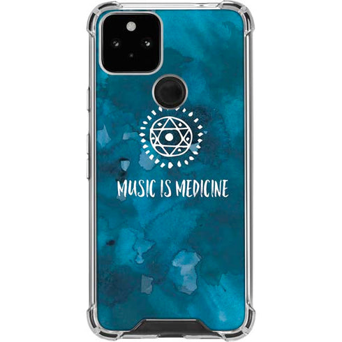 Music is Medicine Google Pixel 5 Clear Case